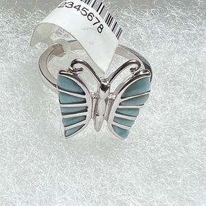 Sterling Silver Butterfly Ring 7.5